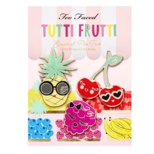 ✨New✨ Too Faced Tutti Frutti Enamel Pin Pack Trio